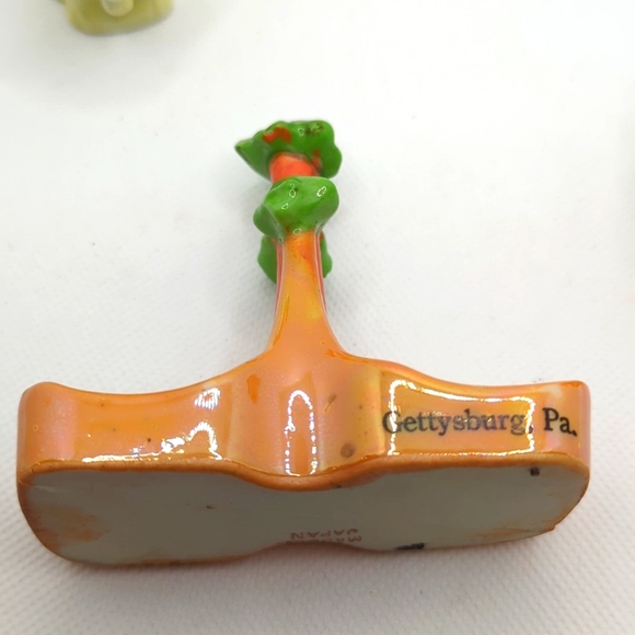 Lusterware Elephant salt and pepper shakers with stand - Vintage - Picture 6 of 9